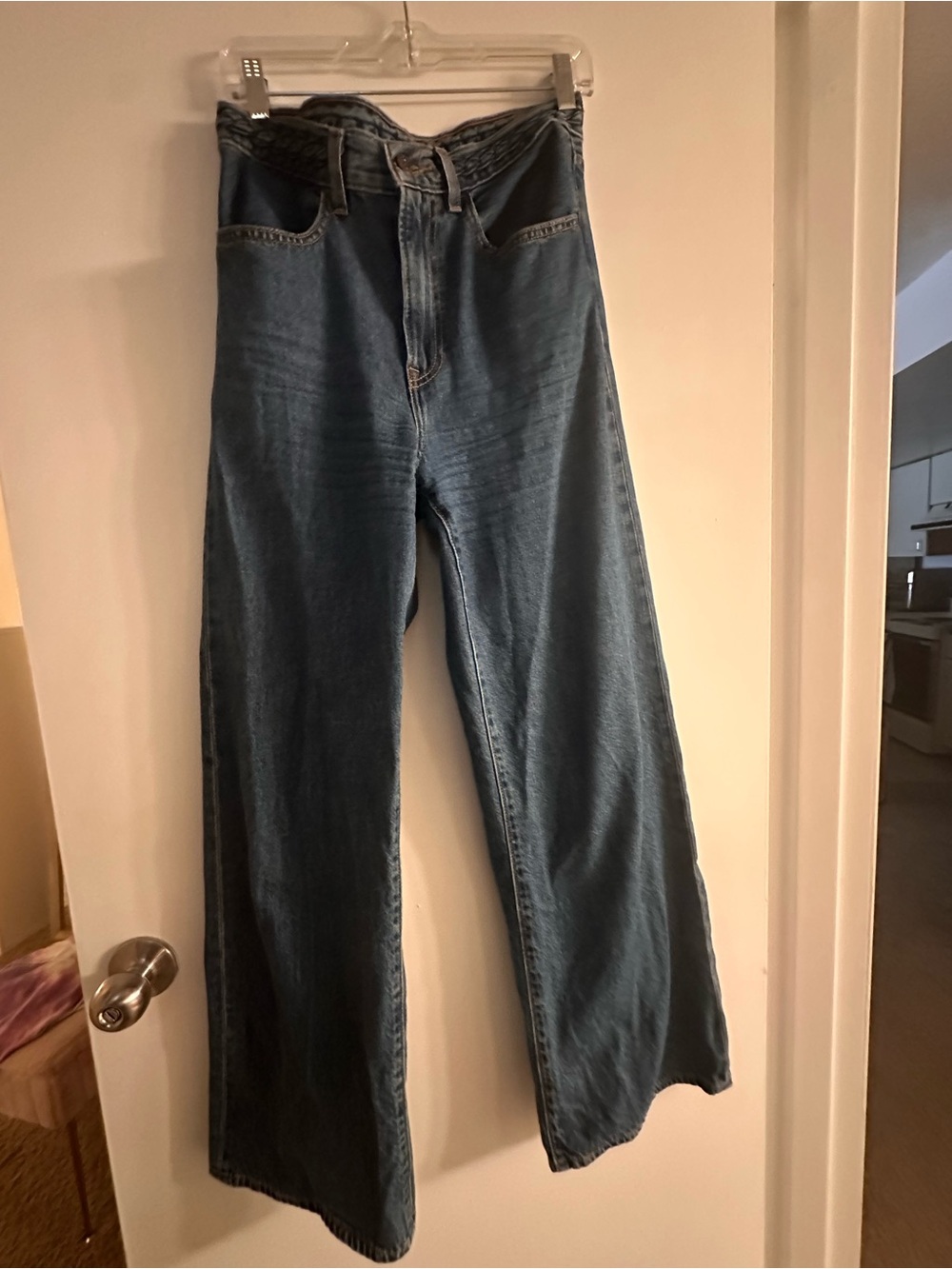 High-Rise Ribcage Levi Wide-Leg Women's Jeans - Blue